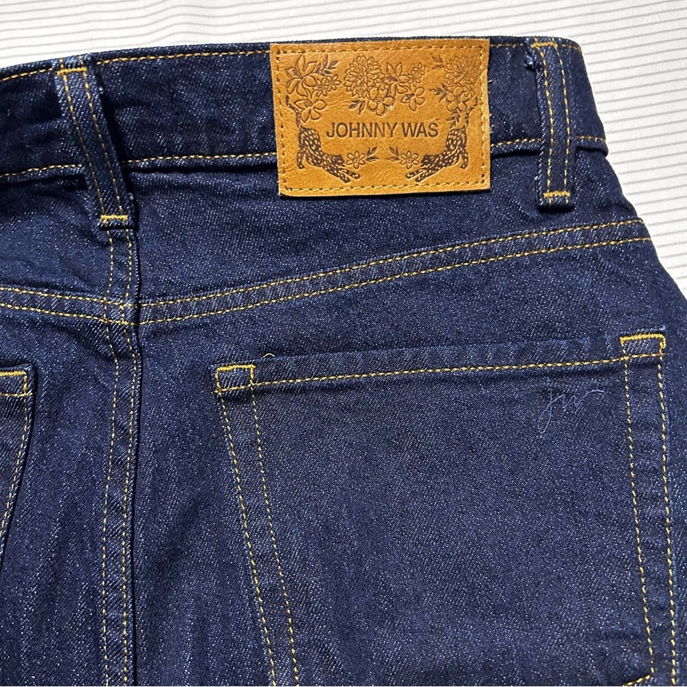 Johnny Was Women's Marseille Baby Boot Jeans 26 Marcheeta NWT Dark Wash Tencel - Picture 8 of 9